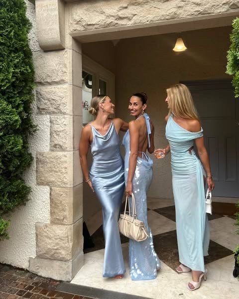 Outfit idea: pale blue satin